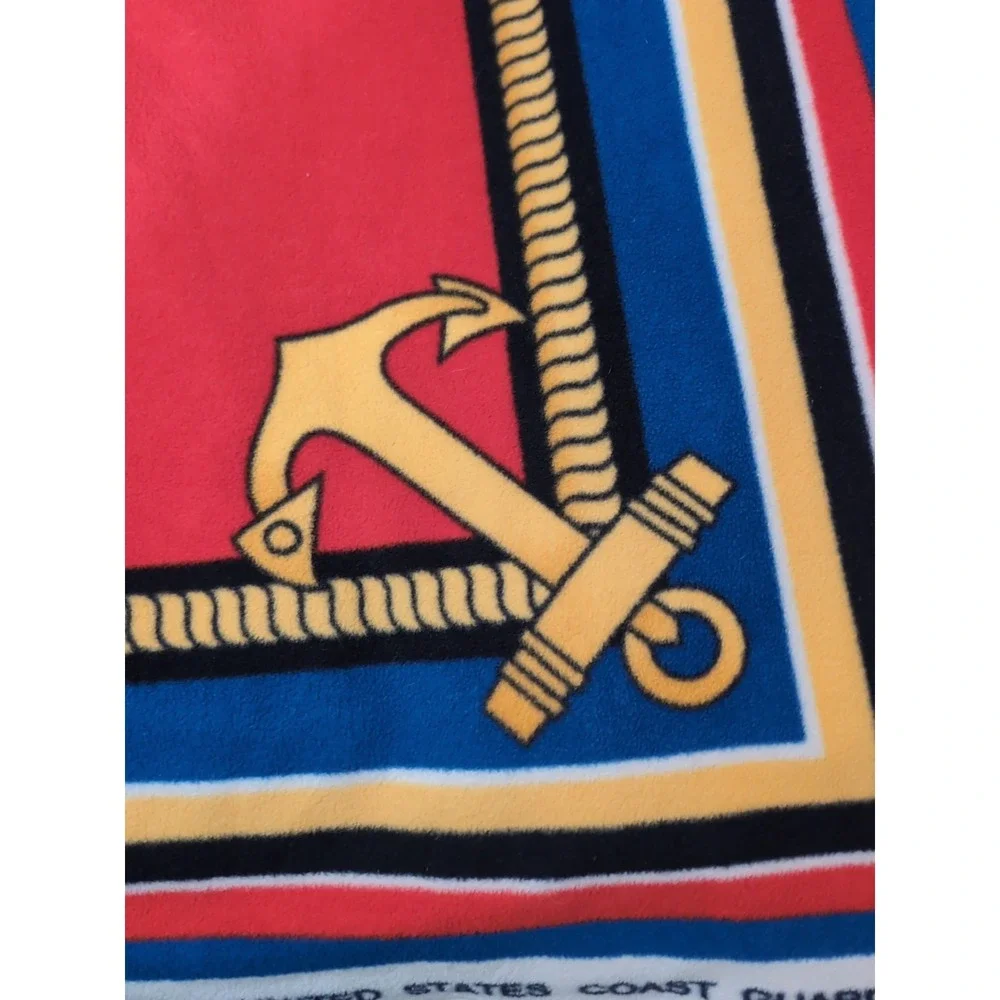 Vintage U.S.‎ Coast Guard Cotton Fleece Blanket Throw